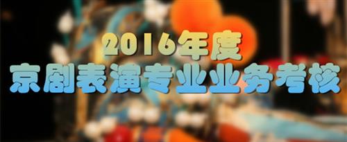 艹逼免费大片国家京剧院2016年度京剧表演专业业务考...